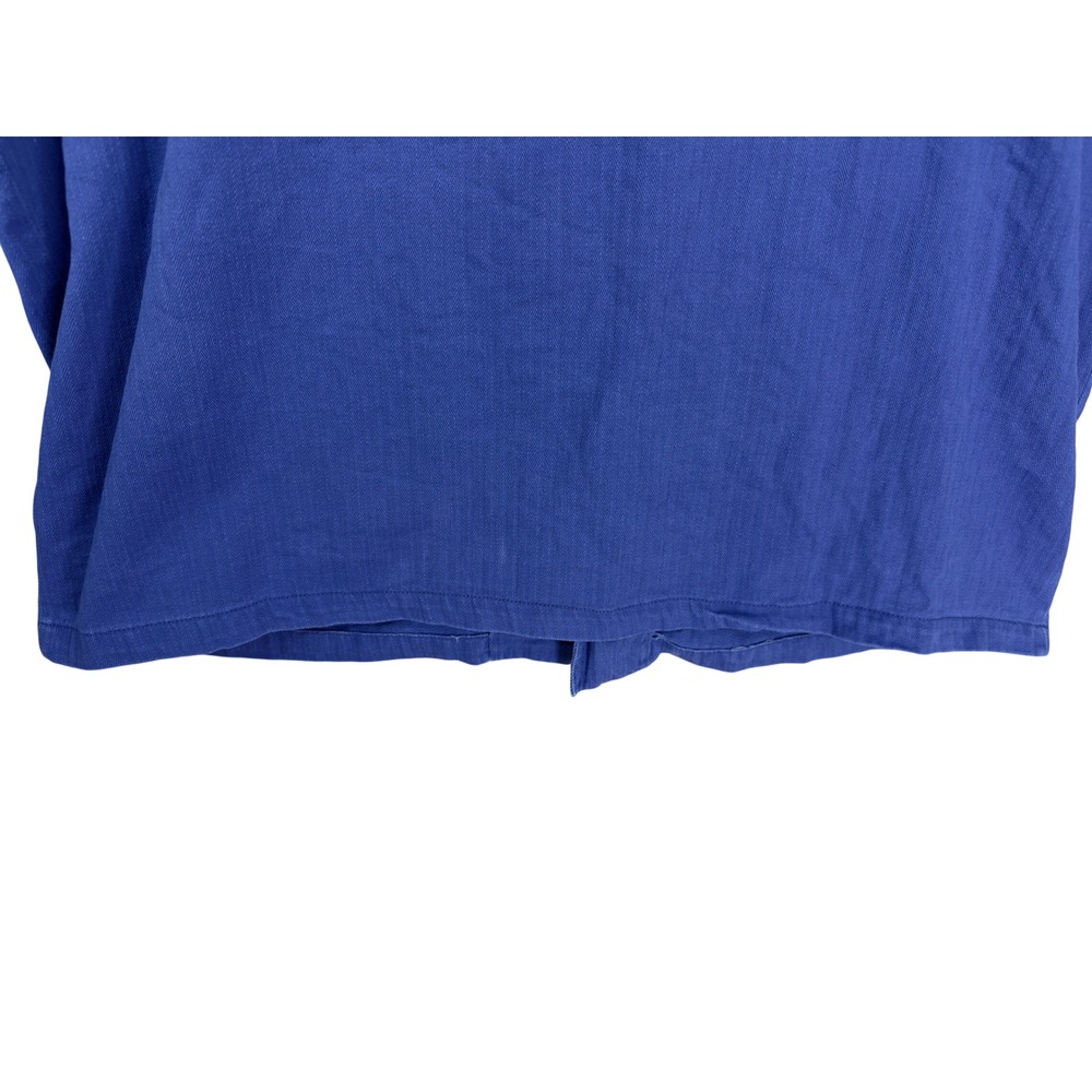 Wolf Clothing Herringbone French Chore Jacket 60s Bugatti Blue Cotton Twill 4XL - Picture 10 of 12